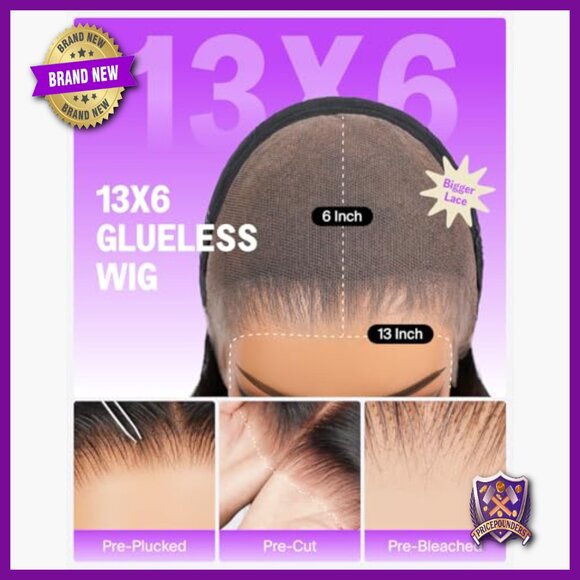 20 Inch Glueless HD Lace Front Wig Human Hair Pre Plucked Body Wave main image 4